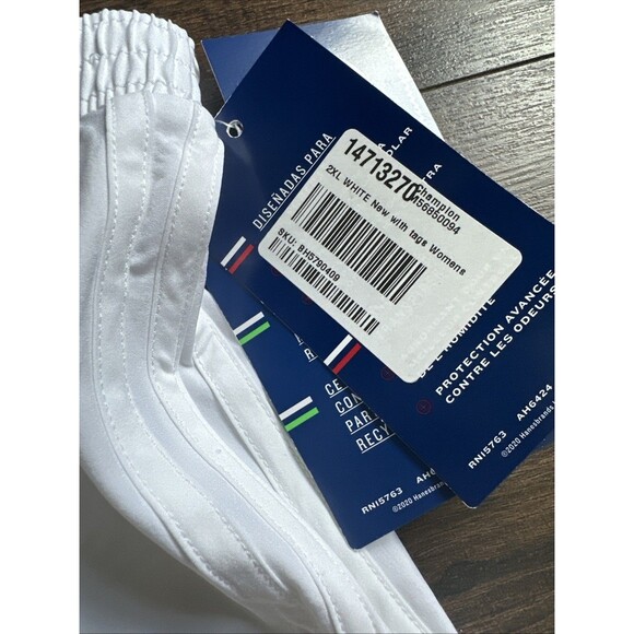 Champion Women's Lightweight  Fitness Workout Gym Running Shorts White XXL - Picture 8 of 9